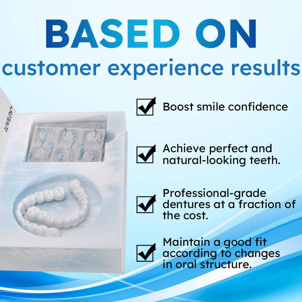 ✅Official Store | LOVILDS™ Moldable Dentures and Dedicated Cleaning Tablets⭐Obtain Australian Dental Association (ADA) Certification
