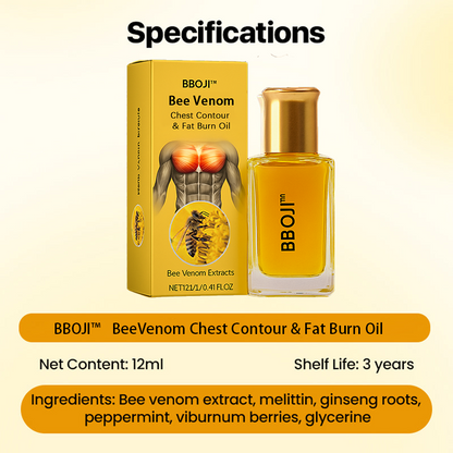 BeeVenom Chest Contour & Fat Burn Oil
